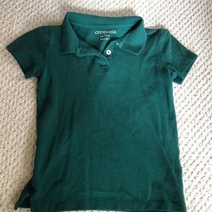 Kids J. Crew polo shirt in green, size 6-7